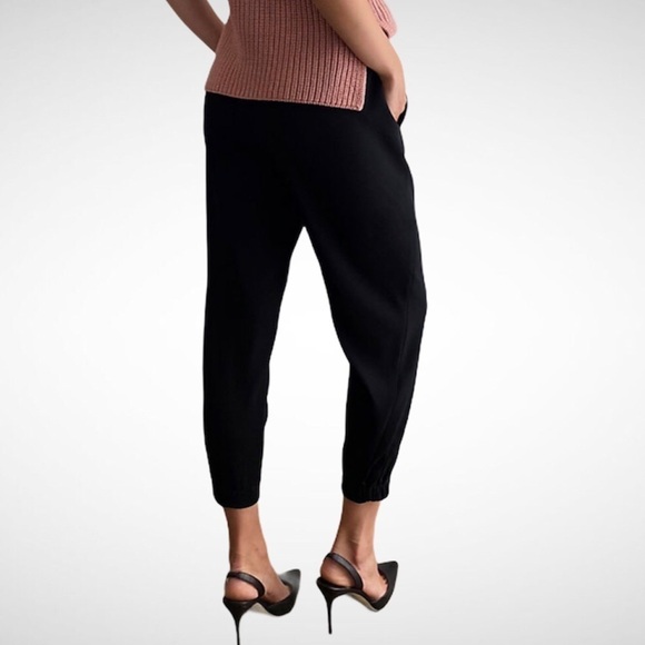 Aritzia Babaton Dexter Pant Jogger Slim Fit Black Size Medium Style 53467 - Picture 2 of 11